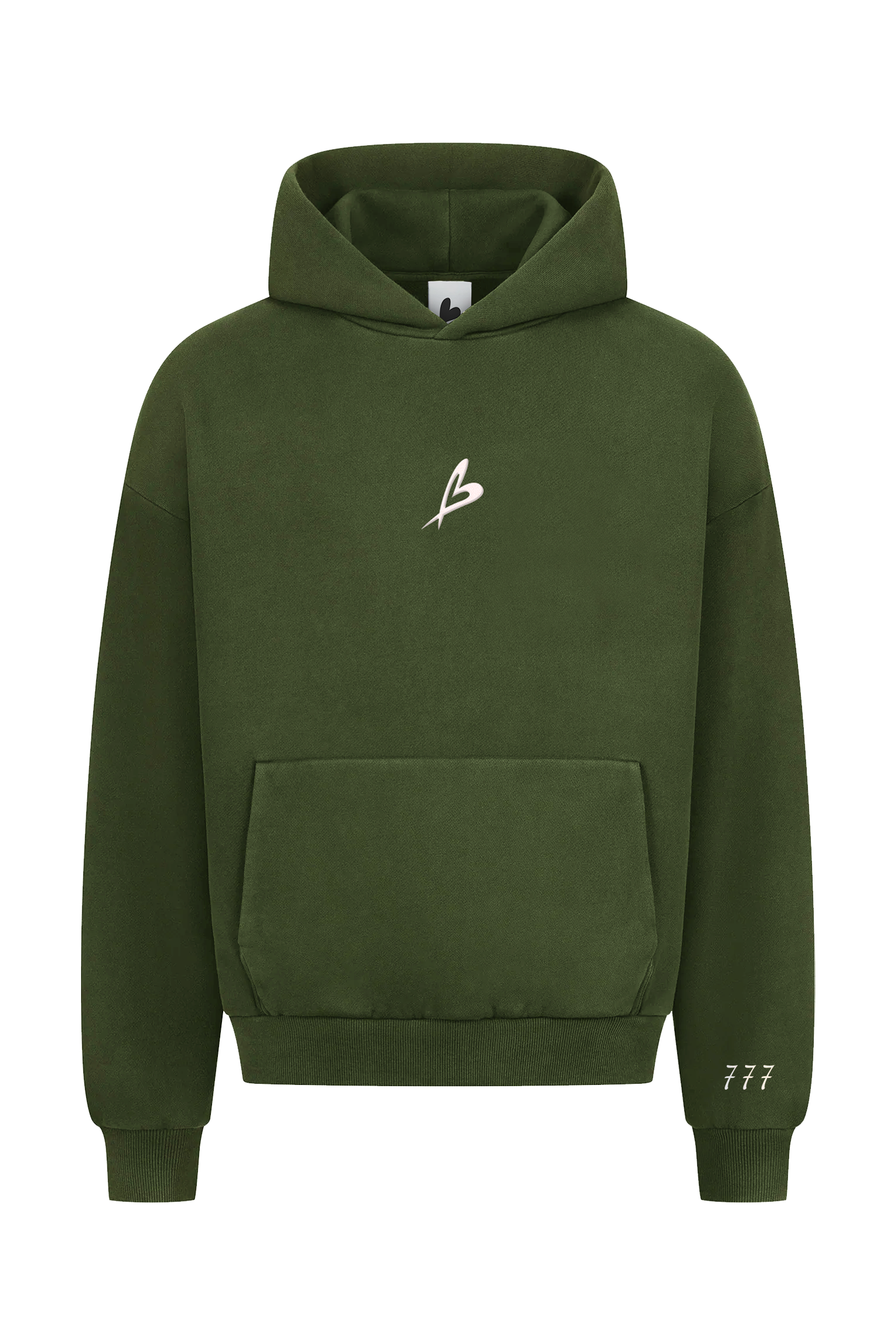 Sweat à capuche vert poids lourd Certified Lover