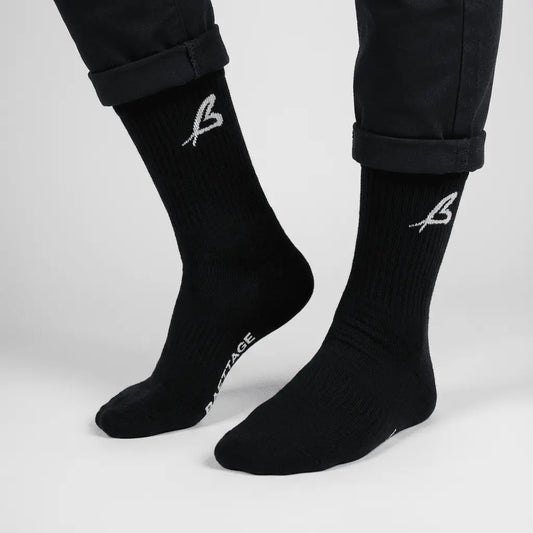 Premium Crew Socks in Black - By Baettage Baettage socks fashion nova luxe, luxe collection clothing, luxe collective fashion, luxe fashion, luxe style clothing BAETTAGE CLOTHING