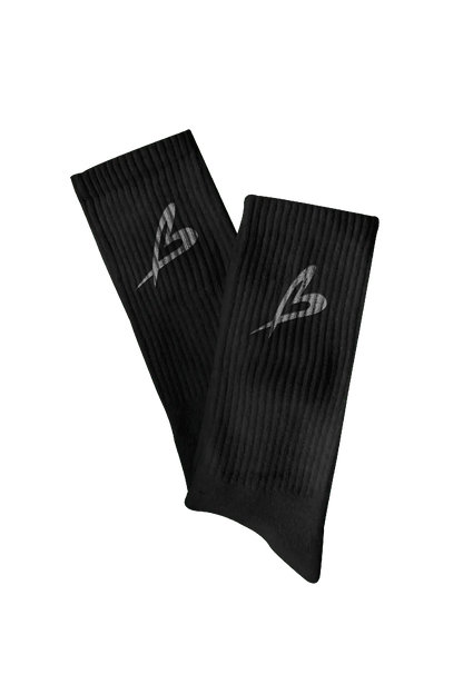 Premium Crew Socks in Black - By Baettage Baettage socks fashion nova luxe, luxe collection clothing, luxe collective fashion, luxe fashion, luxe style clothing BAETTAGE CLOTHING