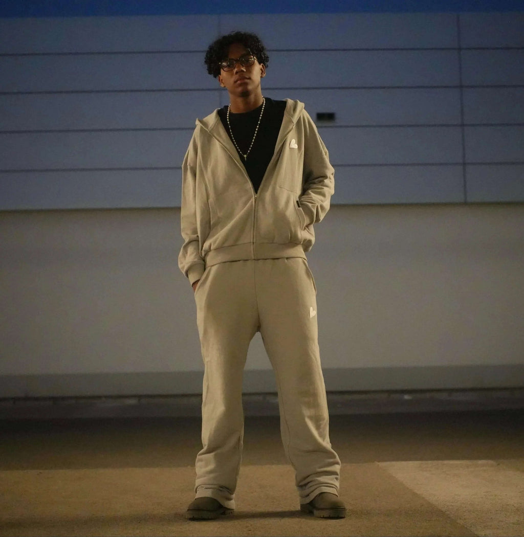 Infinity Grey Zipper Hoodie - By Baettage Baettage zip hoodie coat zipper repair, fix broken zipper, fix zipper, how to fix a jacket zipper, infinity, zipper fix BAETTAGE CLOTHING