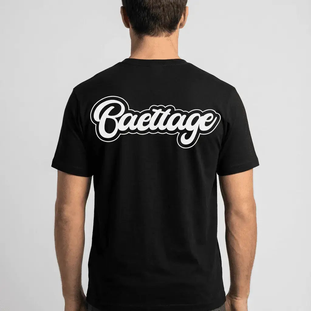 Baettage short sleeve tee shirt Premiere black Baettage Short sleeve t-shirt Baettage short sleeve t-shirt, black, casual summer wear, comfortable t-shirt, Premiere t-shirt BAETTAGE CLOTHING