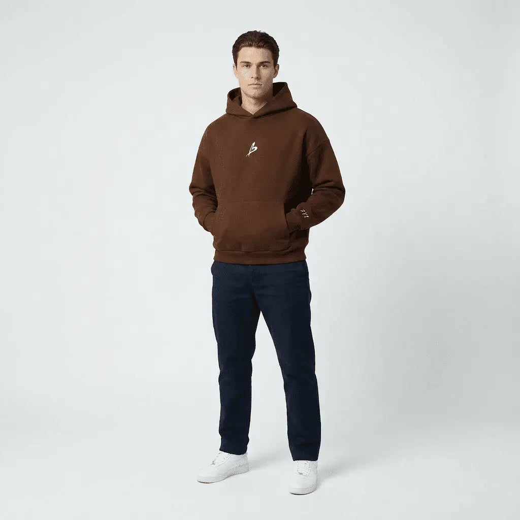 Baettage Certified Lover Heavyweight Brown Hoodie Baettage Heavywheight Hoodie Brown Hoodie, Certified Lover Hoodie, Heavyweight Hoodie, Unisex Hoodie BAETTAGE CLOTHING