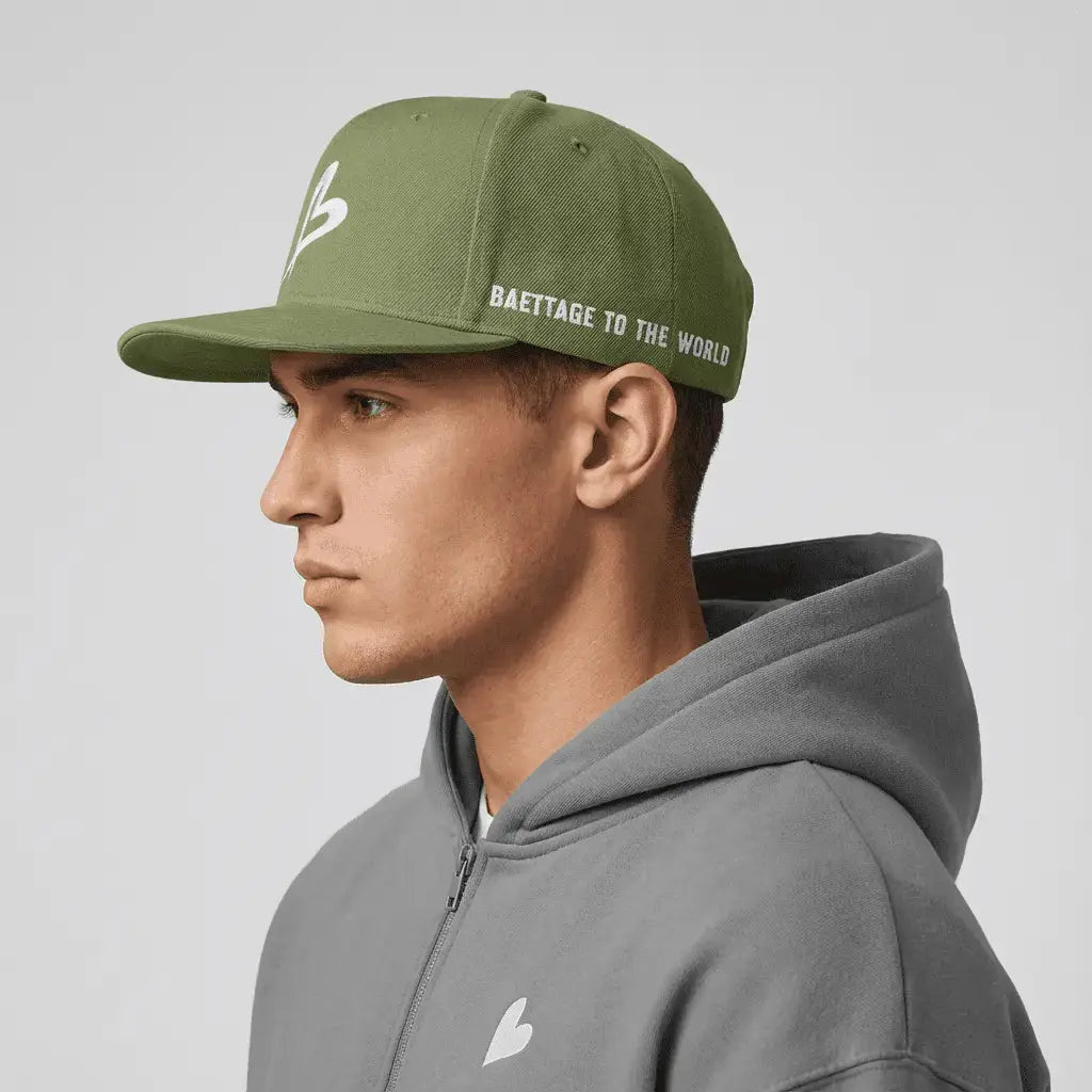 The World hat Green by Baettage Baettage Hat Baettage Accessories, Green Hat, Trendy Headwear, World Hat BAETTAGE CLOTHING