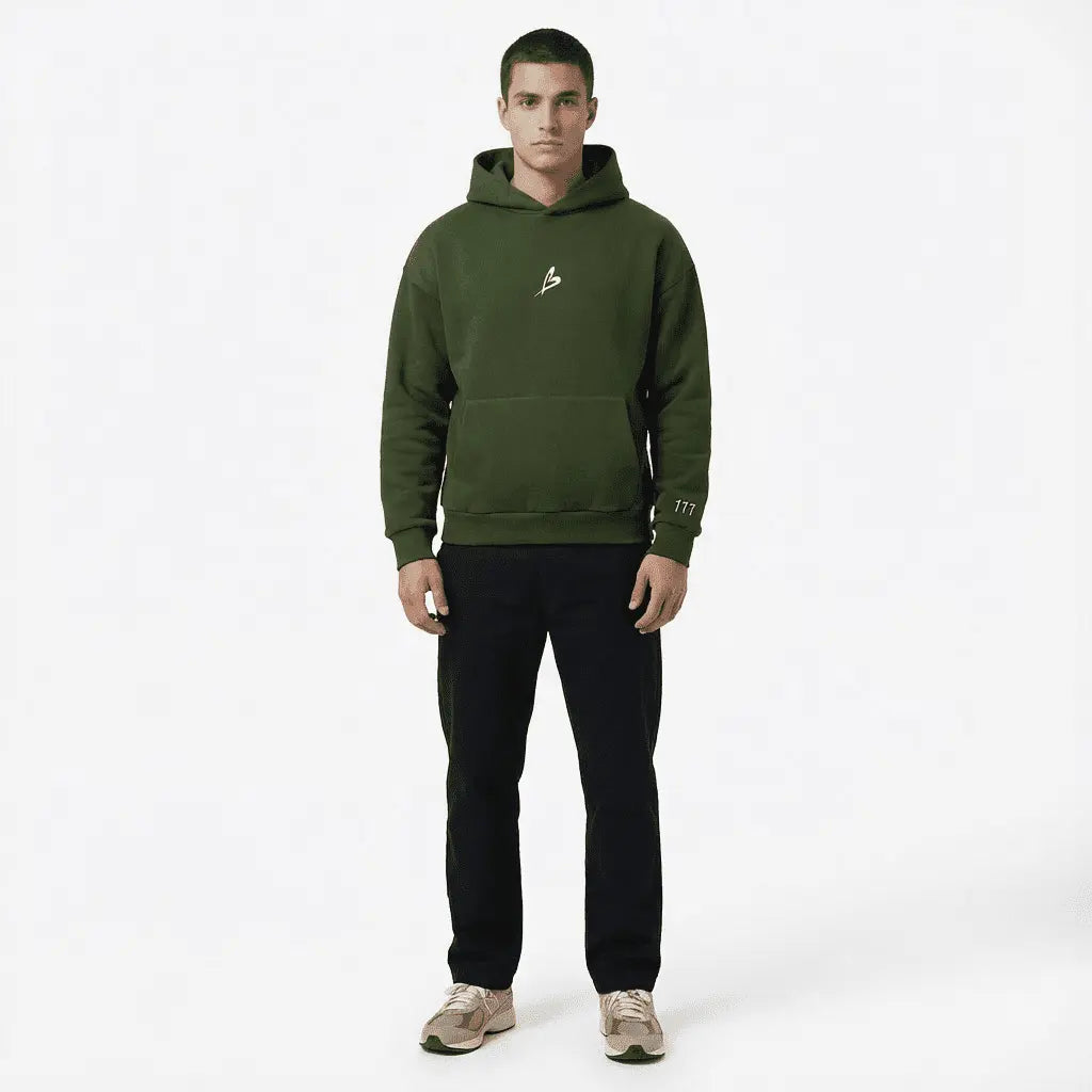 Baettage Certified Lover Heavyweight Green Hoodie Baettage Heavywheight Hoodie Certified Lover Hoodie, Comfortable Fashion Hoodie, Heavyweight Green Hoodie, Unisex Hoodie BAETTAGE CLOTHING