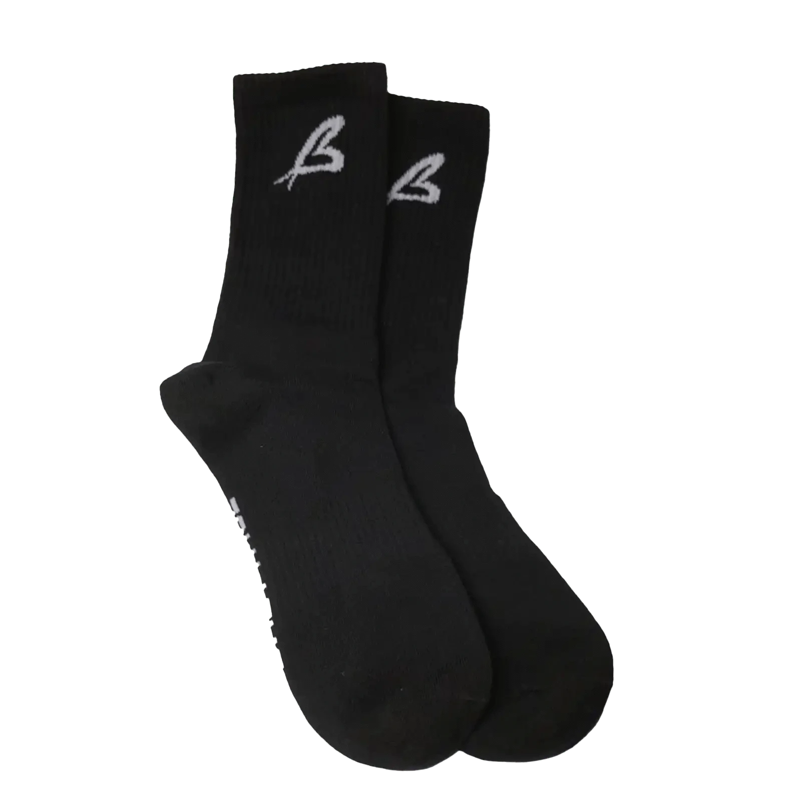Black Luxe Crew Socks