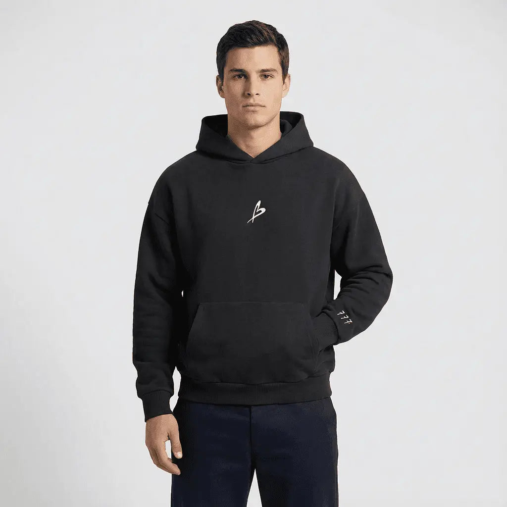 Baettage Certified Lover Heavyweight Black Hoodie Baettage Heavywheight Hoodie Baettage Hoodie, Certified Lover Hoodie, Heavyweight Black Hoodie, Men's Fashion Hoodie BAETTAGE CLOTHING