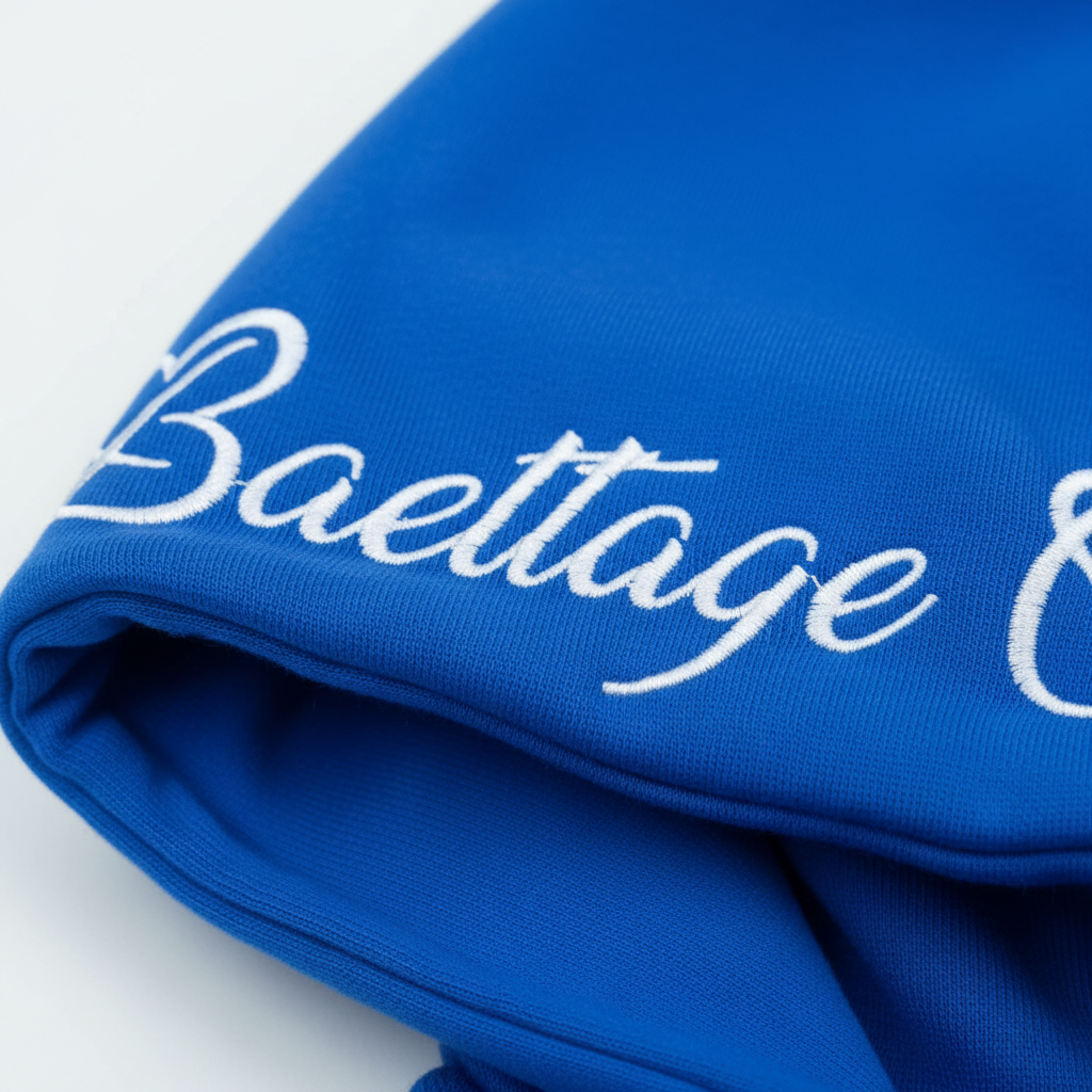 hood blue hoodie embroidery