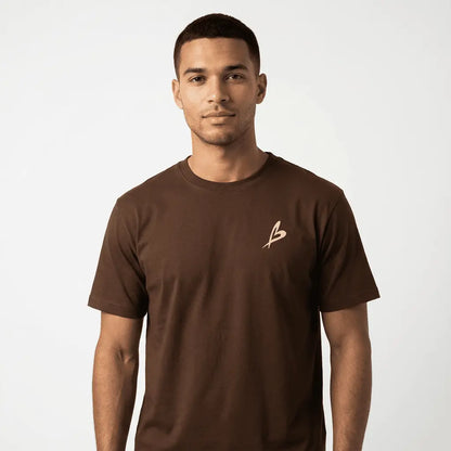 Baettage Brown Skull Design Short Sleeve T-Shirt Baettage Short sleeve t-shirt brown, cotton, summer, t-shirt, tee, Vintage BAETTAGE CLOTHING