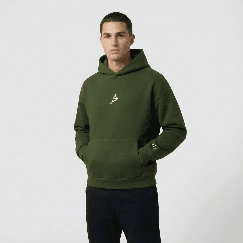 Baettage Certified Lover Heavyweight Green Hoodie Baettage Heavywheight Hoodie Certified Lover Hoodie, Comfortable Fashion Hoodie, Heavyweight Green Hoodie, Unisex Hoodie BAETTAGE CLOTHING