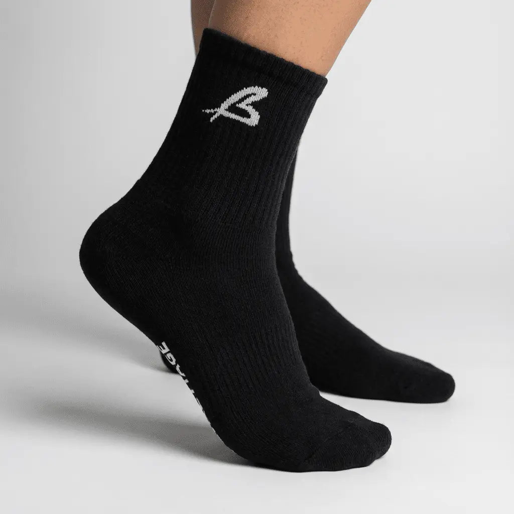 Premium Crew Socks in Black - By Baettage Baettage socks fashion nova luxe, luxe collection clothing, luxe collective fashion, luxe fashion, luxe style clothing BAETTAGE CLOTHING
