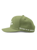 The World hat Green by Baettage Baettage Hat Baettage Accessories, Green Hat, Trendy Headwear, World Hat BAETTAGE CLOTHING