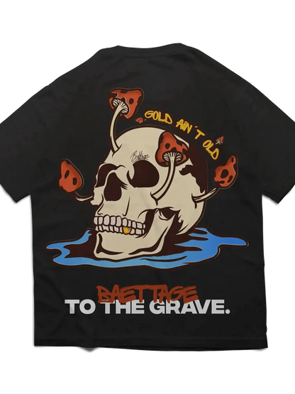 Baettage Black Skull Design Short Sleeve T-Shirt Baettage Heavywheight Hoodie baettage, best blank t-shirts for clothing, black, cotton, graphics, streetwear, streetwear clothing, streetwear streetwear design, streetwear t shirt design, summer, t-shirt, t-shirt design, tee, Vintage BAETTAGE CLOTHING