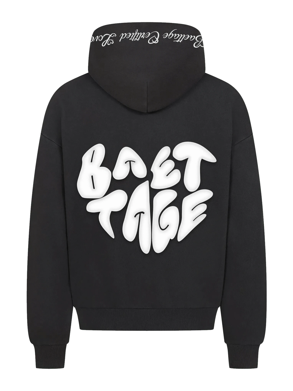 Baettage Heavywheight Hoodie Baettage Certified Lover Heavyweight Black Hoodie