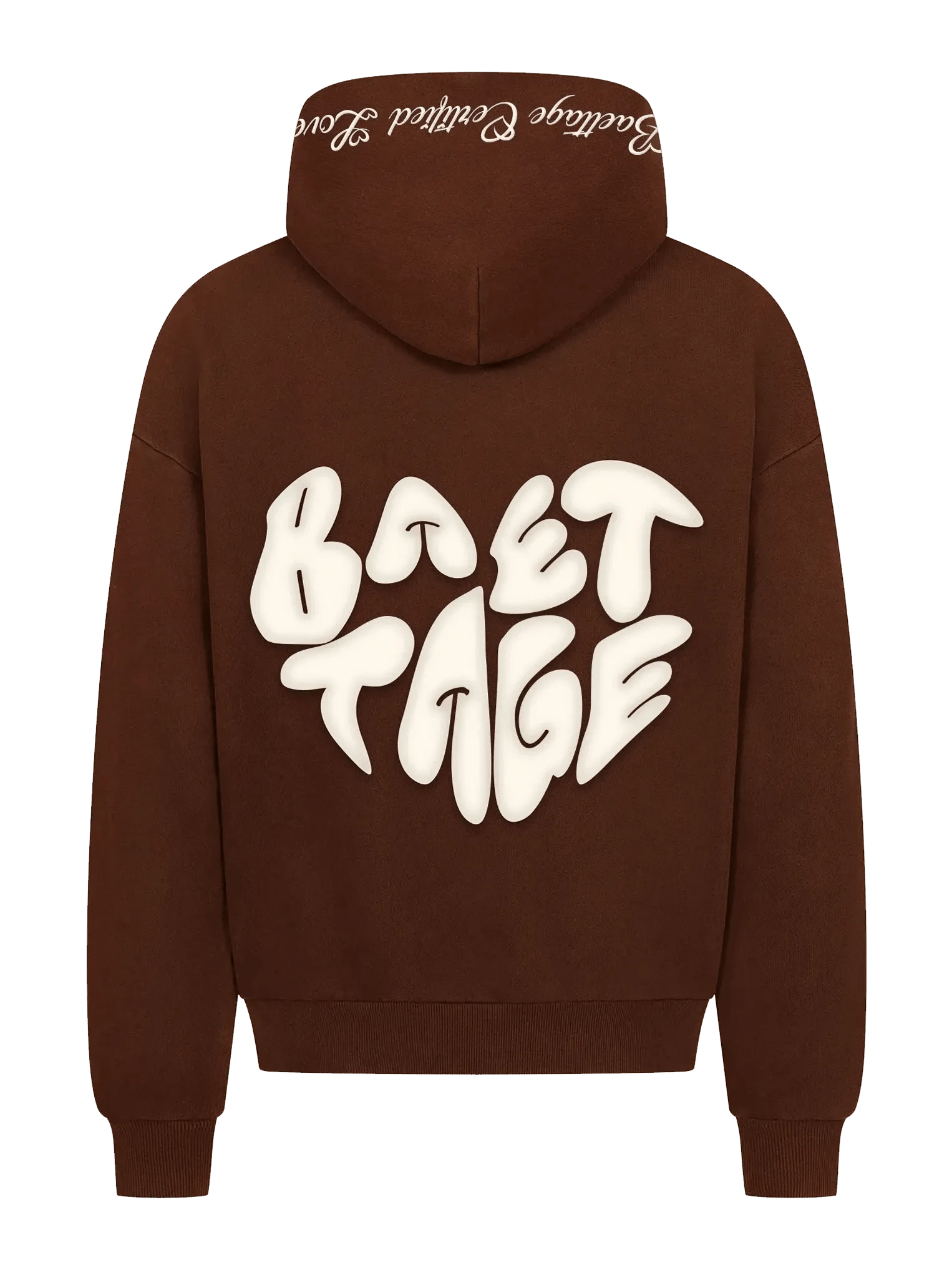 Baettage Heavywheight Hoodie Baettage Certified Lover Heavyweight Brown Hoodie