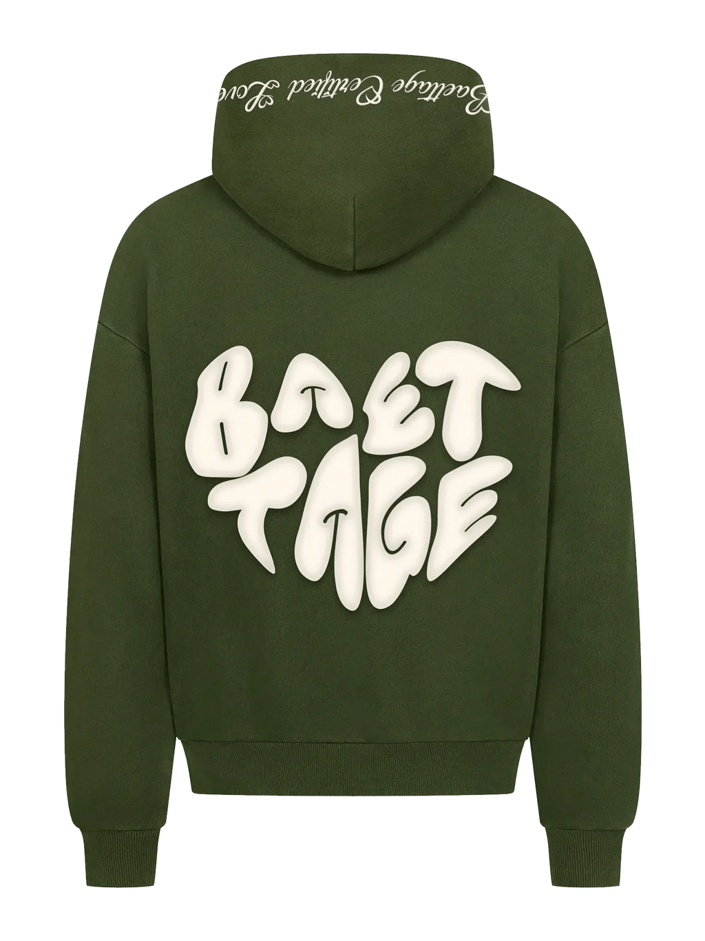 Baettage Heavywheight Hoodie Baettage Certified Lover Heavyweight Green Hoodie