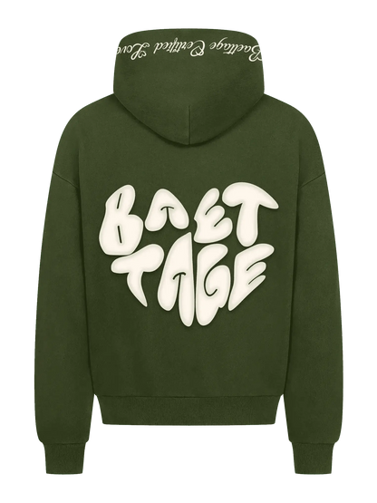 Baettage Certified Lover Heavyweight Green Hoodie Baettage Heavywheight Hoodie Certified Lover Hoodie, Comfortable Fashion Hoodie, Heavyweight Green Hoodie, Unisex Hoodie BAETTAGE CLOTHING