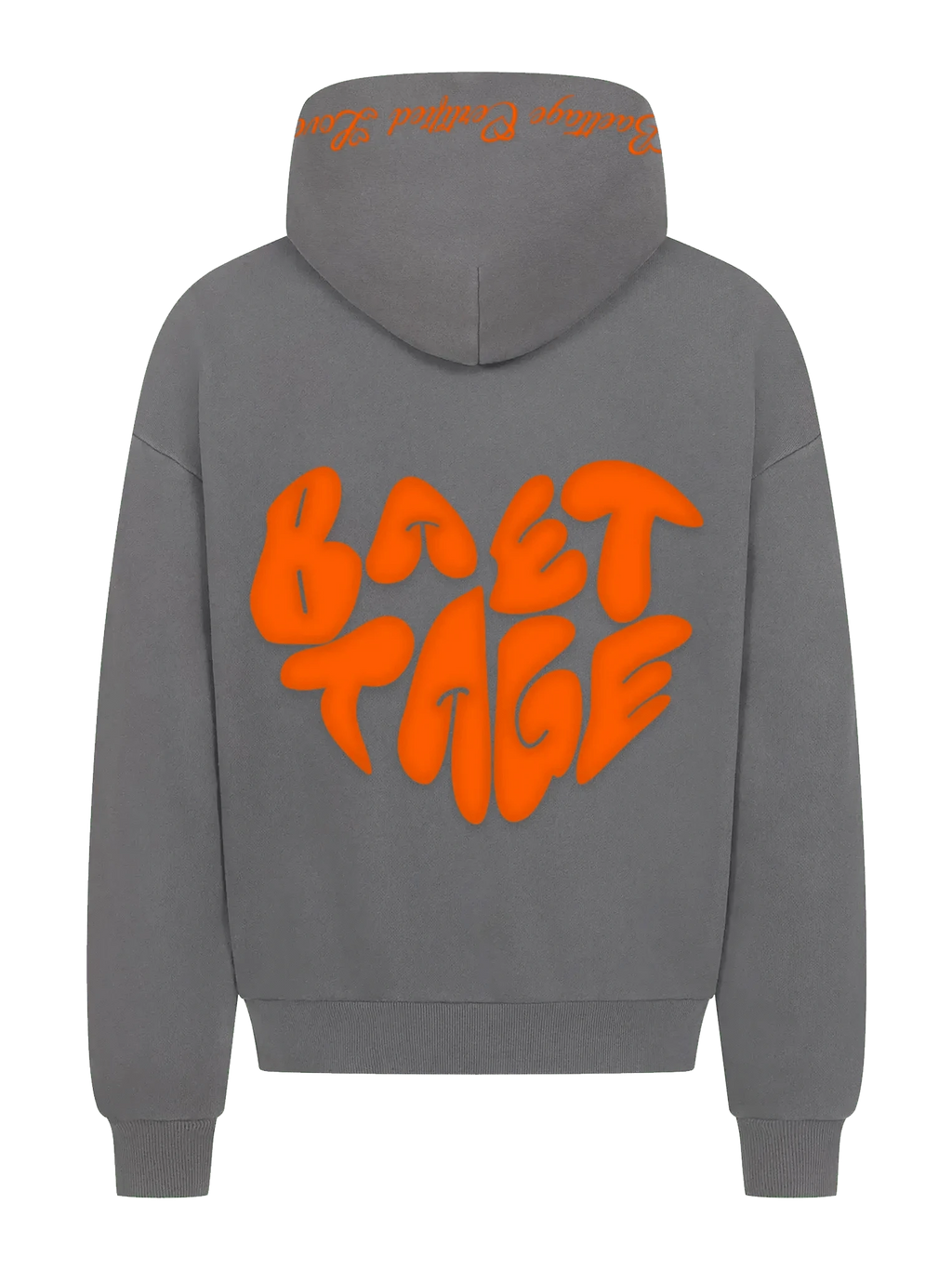 Baettage Heavywheight Hoodie Baettage Certified Lover Heavyweight Grey Hoodie