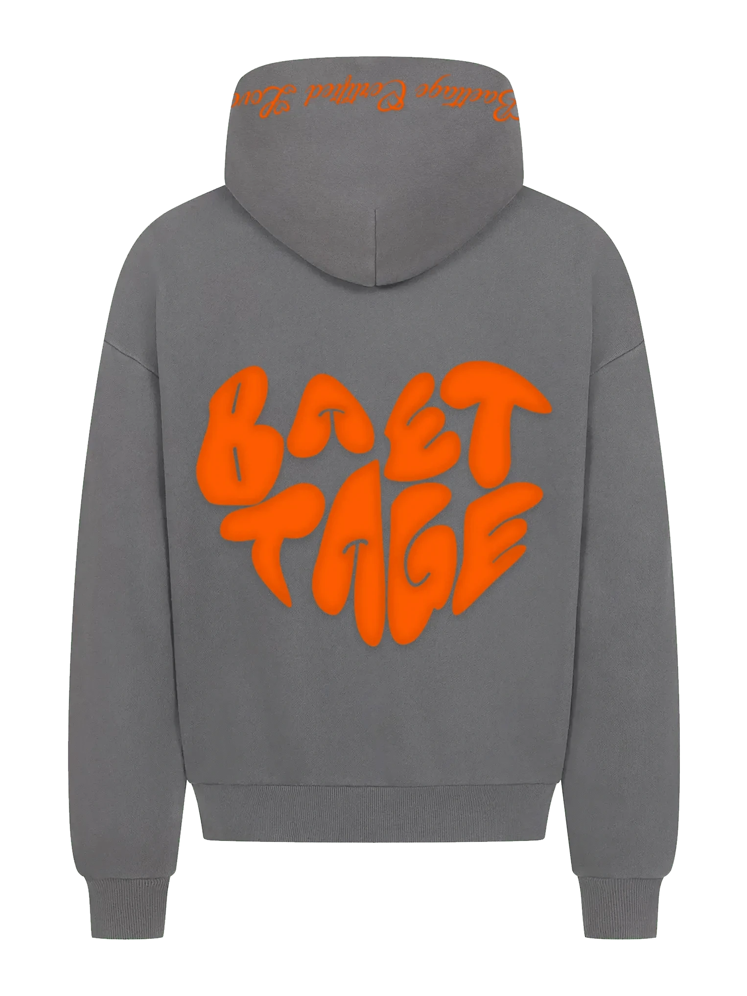 Baettage Heavywheight Hoodie Baettage Certified Lover Heavyweight Grey Hoodie