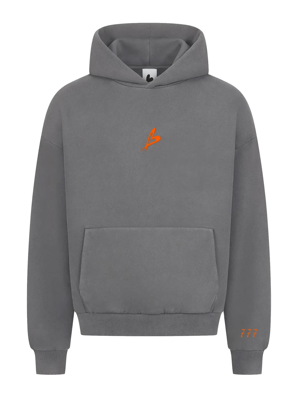 Baettage Heavywheight Hoodie Baettage Certified Lover Heavyweight Grey Hoodie