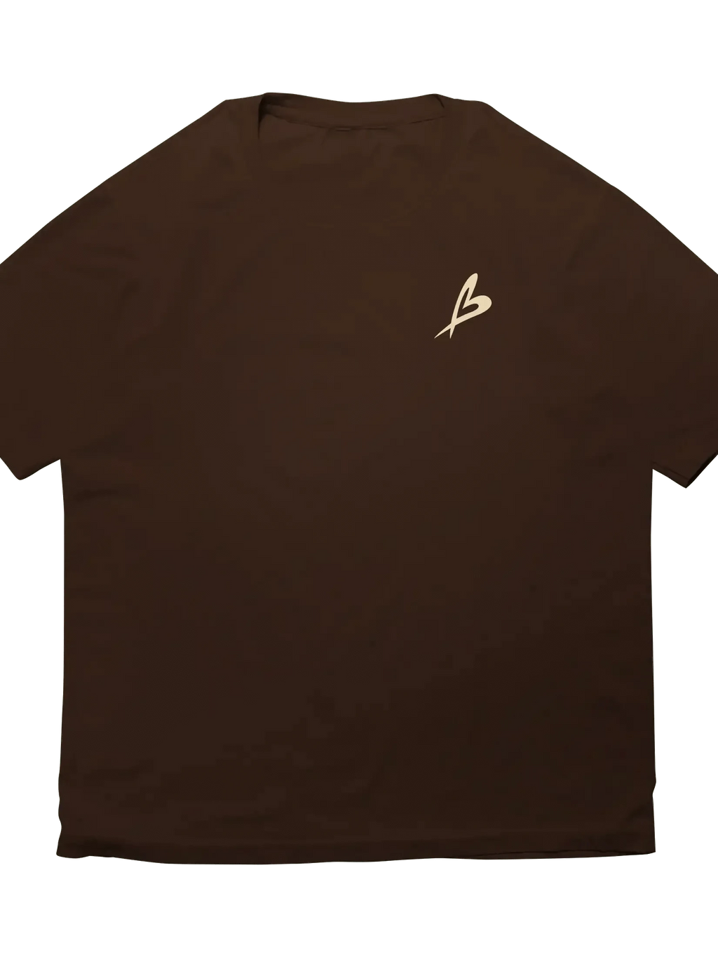 Baettage Short sleeve t-shirt Baettage Brown Skull Design Short Sleeve T-Shirt