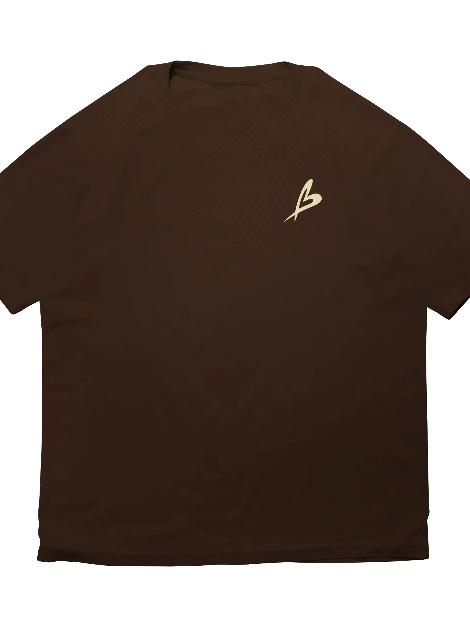 Baettage Short sleeve t-shirt Baettage Brown Skull Design Short Sleeve T-Shirt