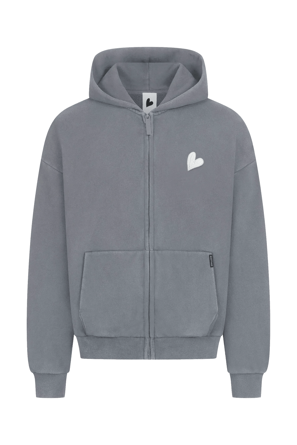 Baettage zip hoodie Infinity Grey Zipper Hoodie by Baettage