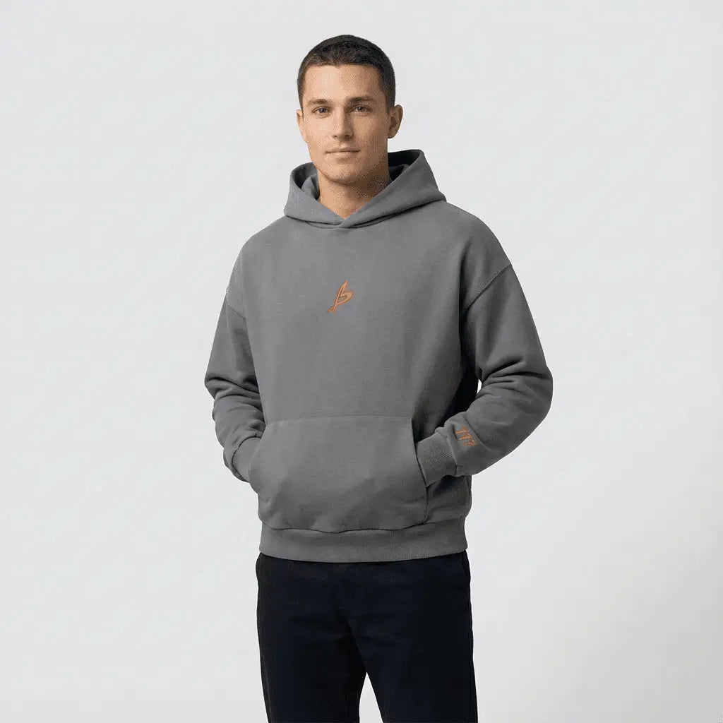 Baettage Certified Lover Heavyweight Grey Hoodie Baettage Heavywheight Hoodie black, cotton, grey, summer, vintage BAETTAGE CLOTHING